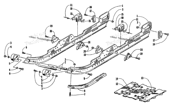 Slide Rail And Track Assembly