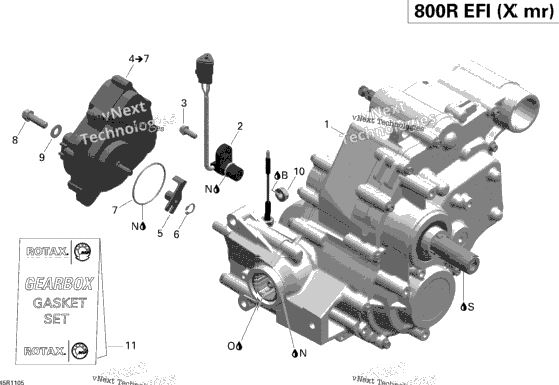 Gear Box Assy And 4X4 Actuator