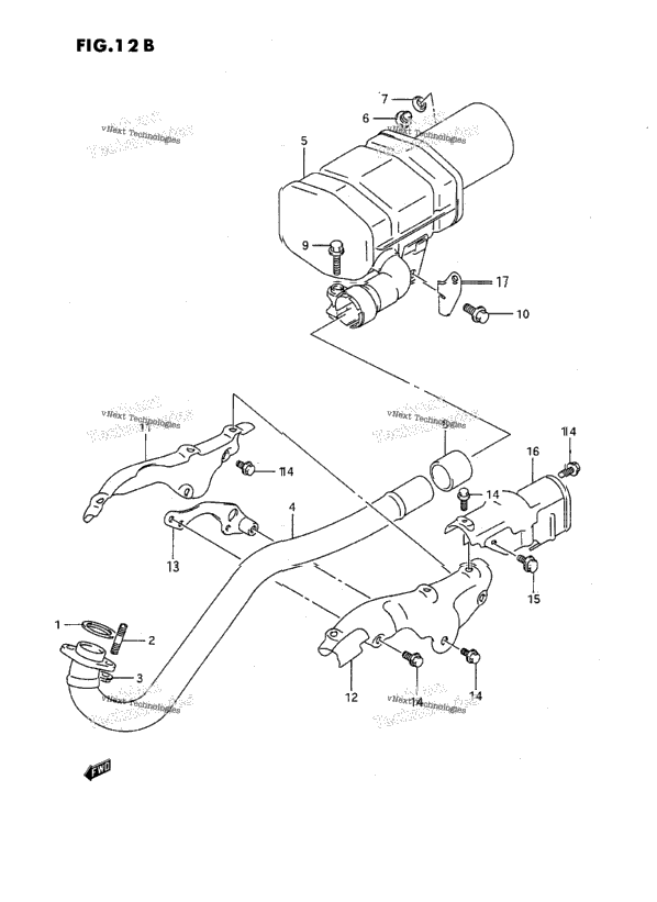 Muffler (Model M/N/P/R/S/T)