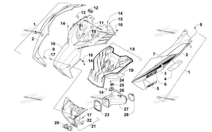 Hood And Air Intake Assembly