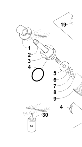 Rear Suspension Front Arm Shock Absorber