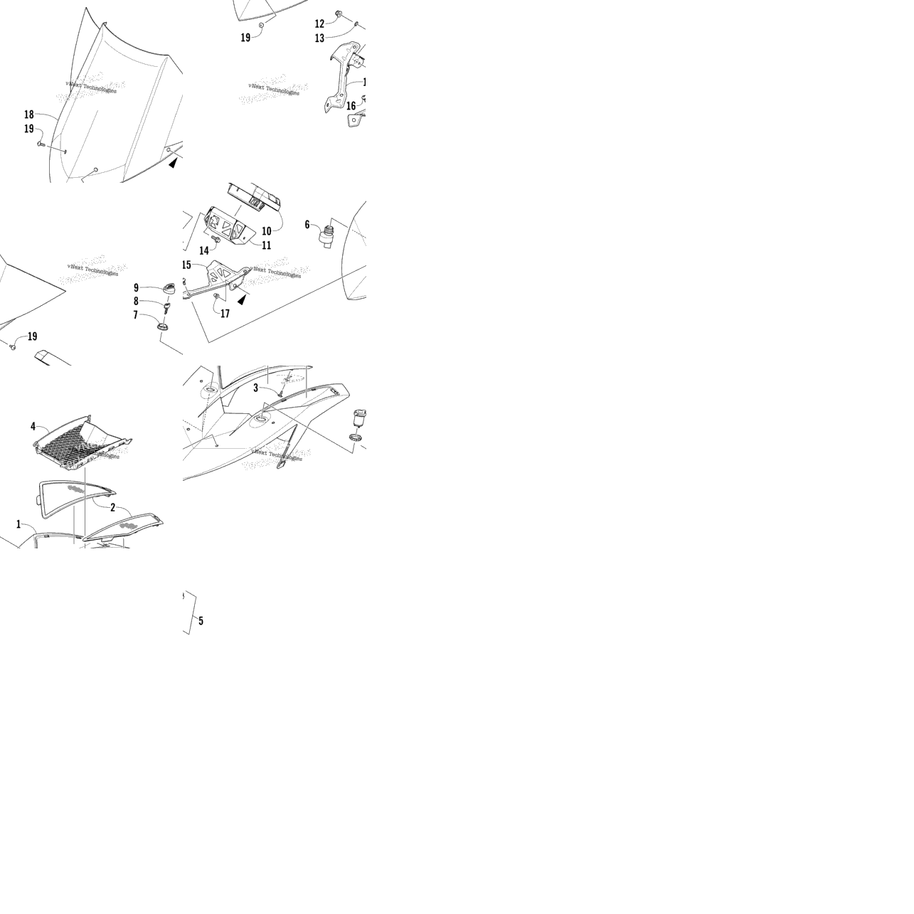 Windshield And Instruments Assemblies