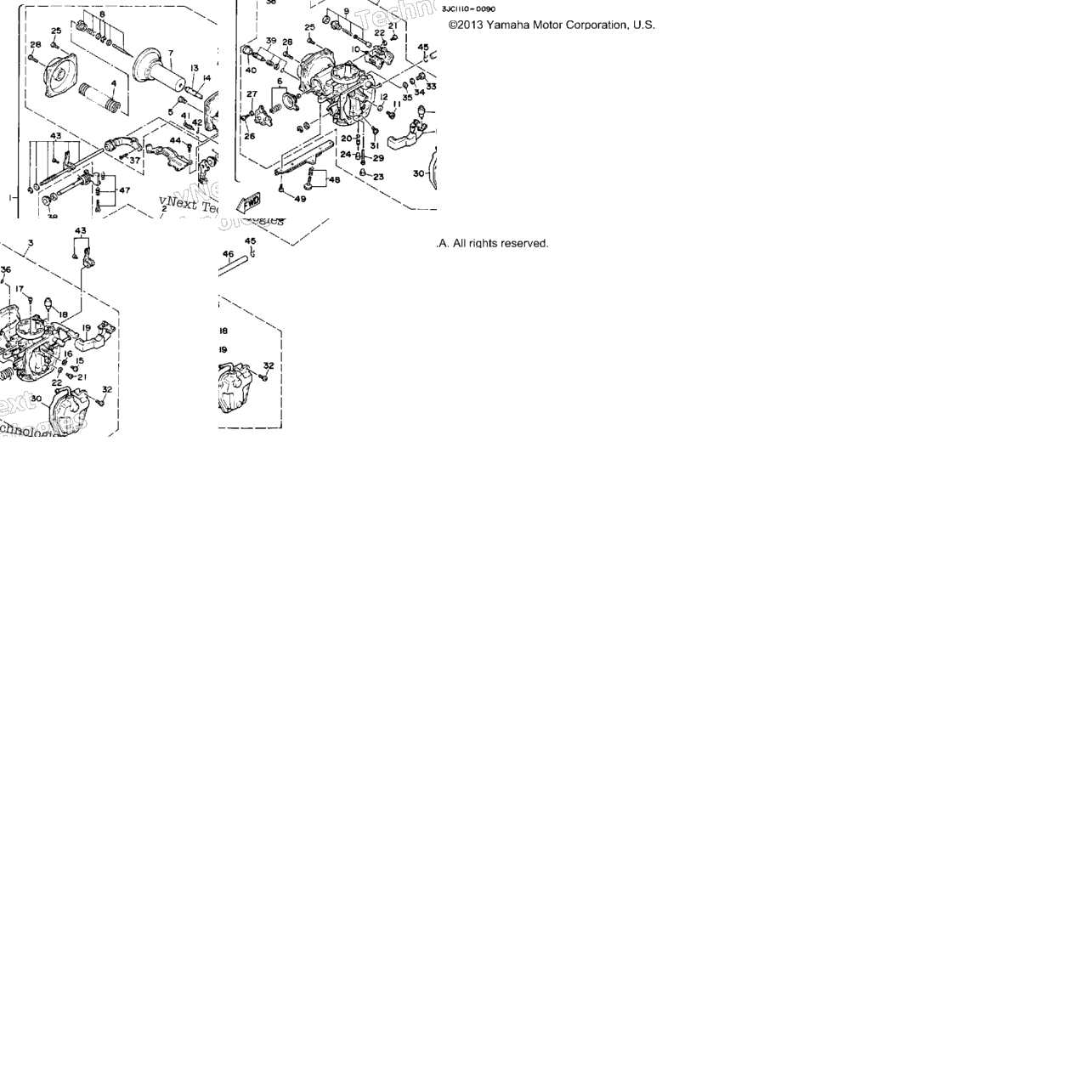 Carburetor Non California Model