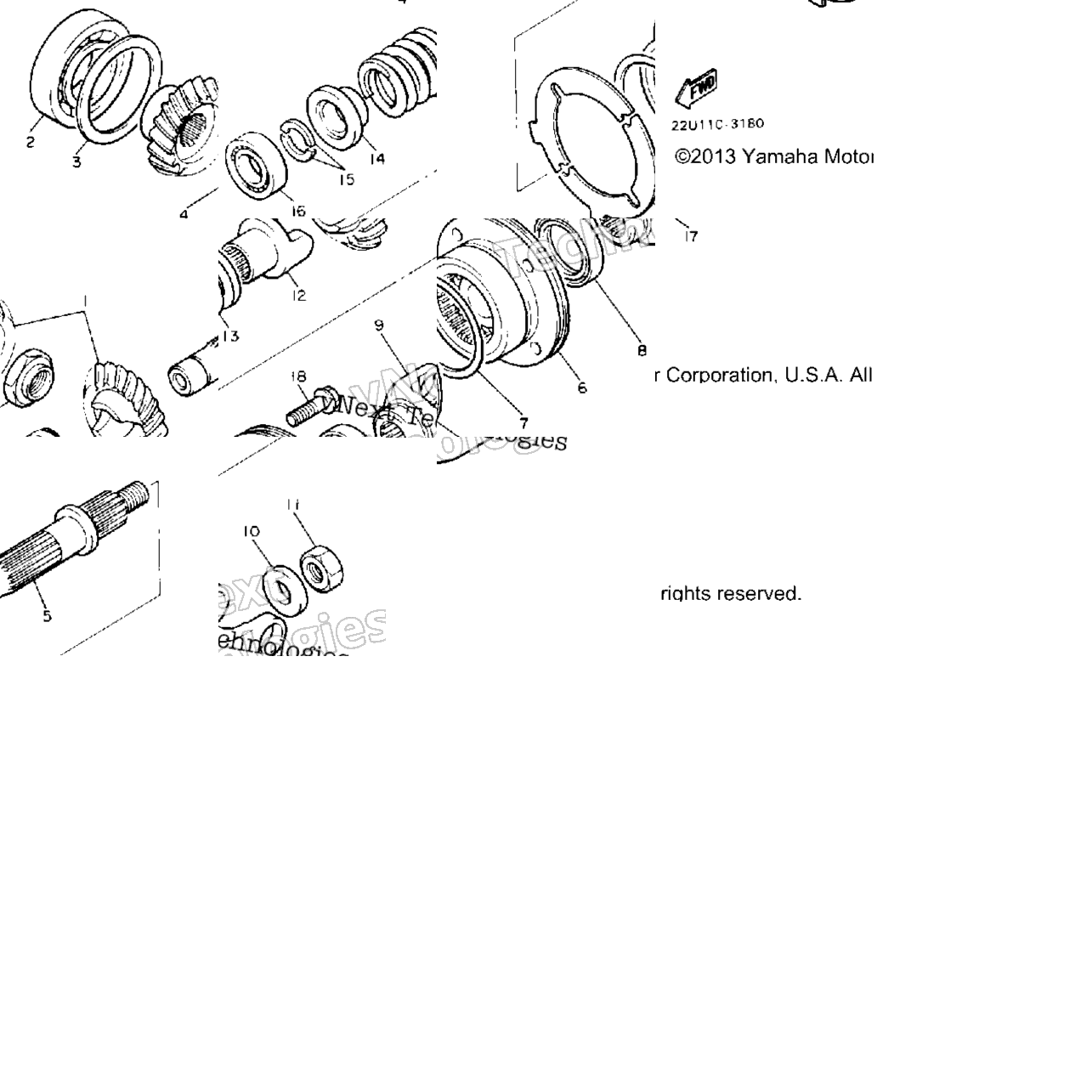 Middle Drive Gear