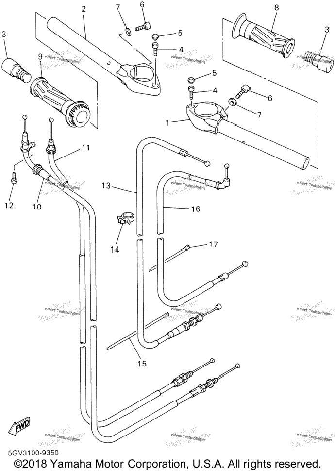 Steering Handle Cable