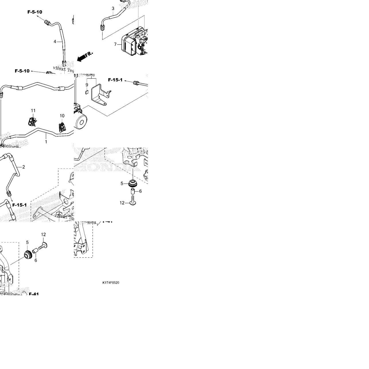 Abs Modulator@Brake Pipe