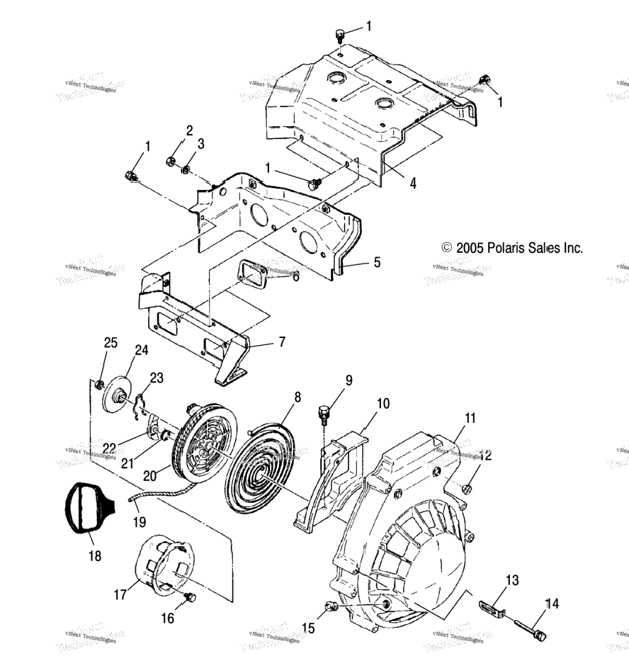 Engine Blower Housing & Recoil Starter