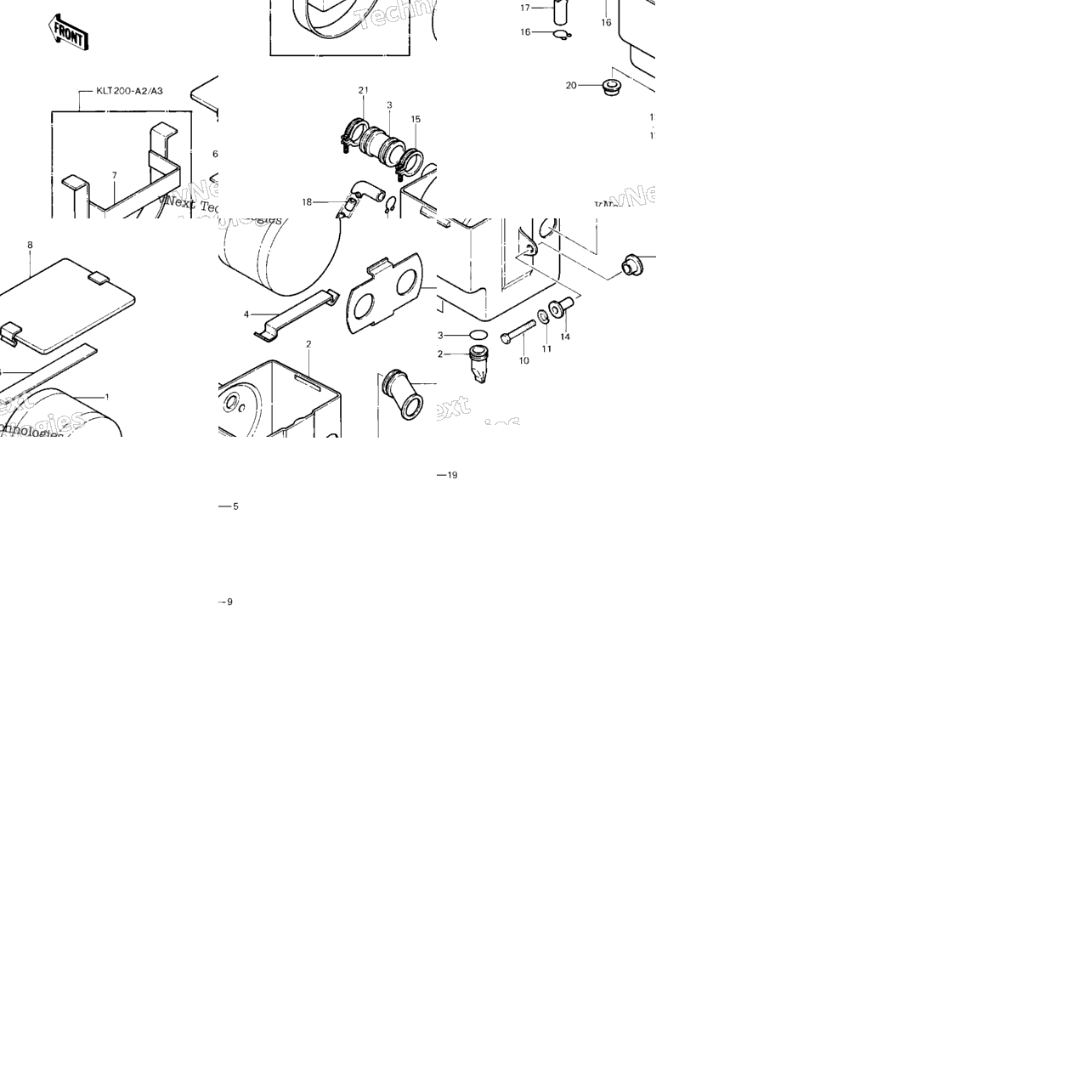 Air Cleaner ('81-'82 Klt200-A1/A2/A3)
