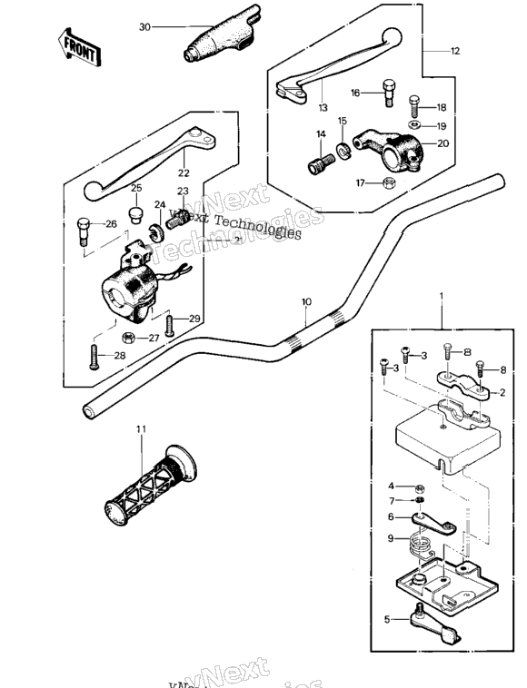 Handlebar ('83 Klt200-A4/A4a)