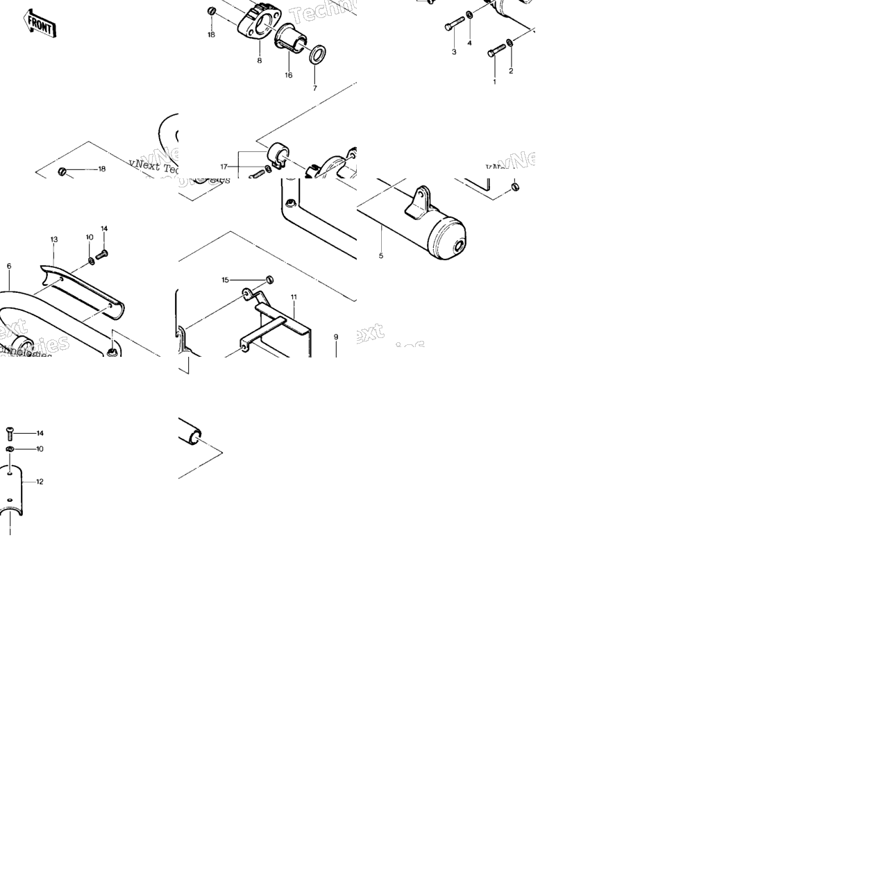 Muffler ('81-'82 Klt200-A1/A2/A3)