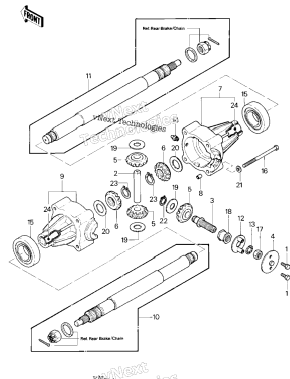Rear Axle ('83 Klt200-A4/A4a)