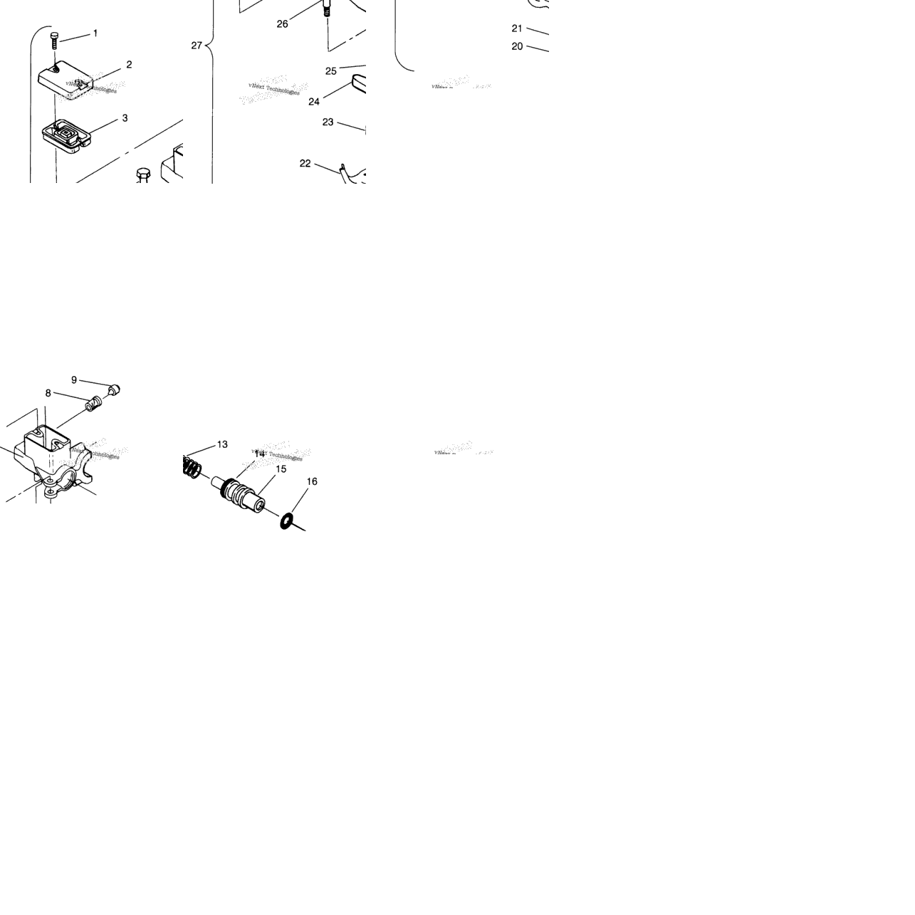 Master Cylinder 600 Xcr & European 600 Xcr E961676