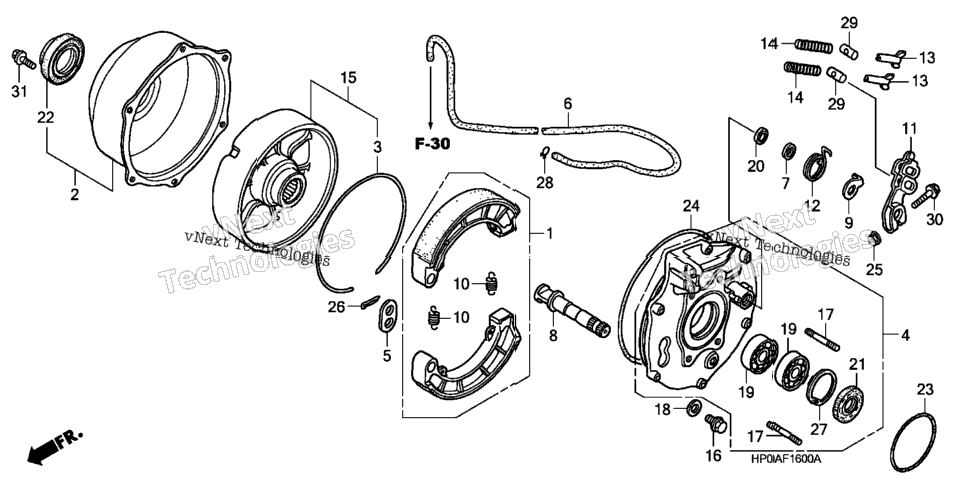 Rear Brake Panel