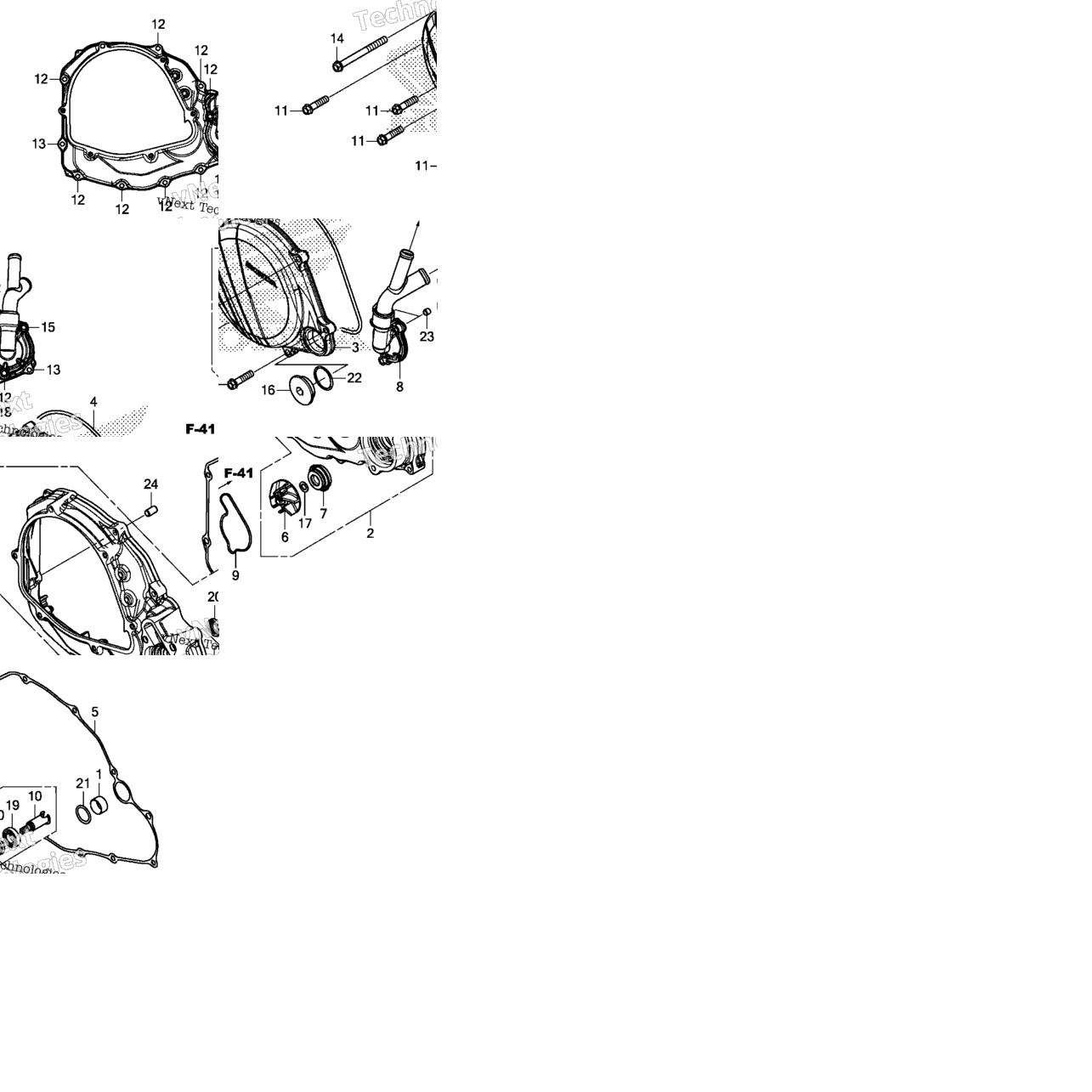 Right Crankcase Cover @Water Pump
