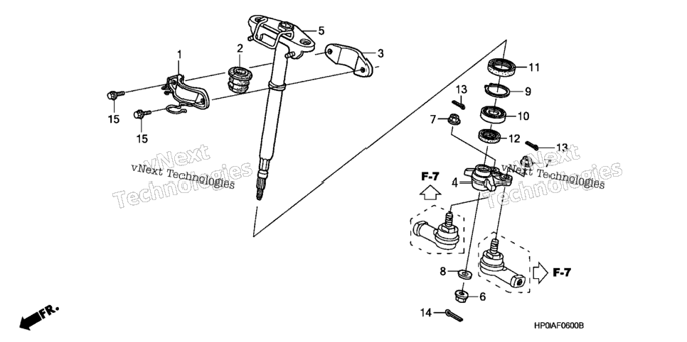 Steering Shaft (Trx500fe/Fm)
