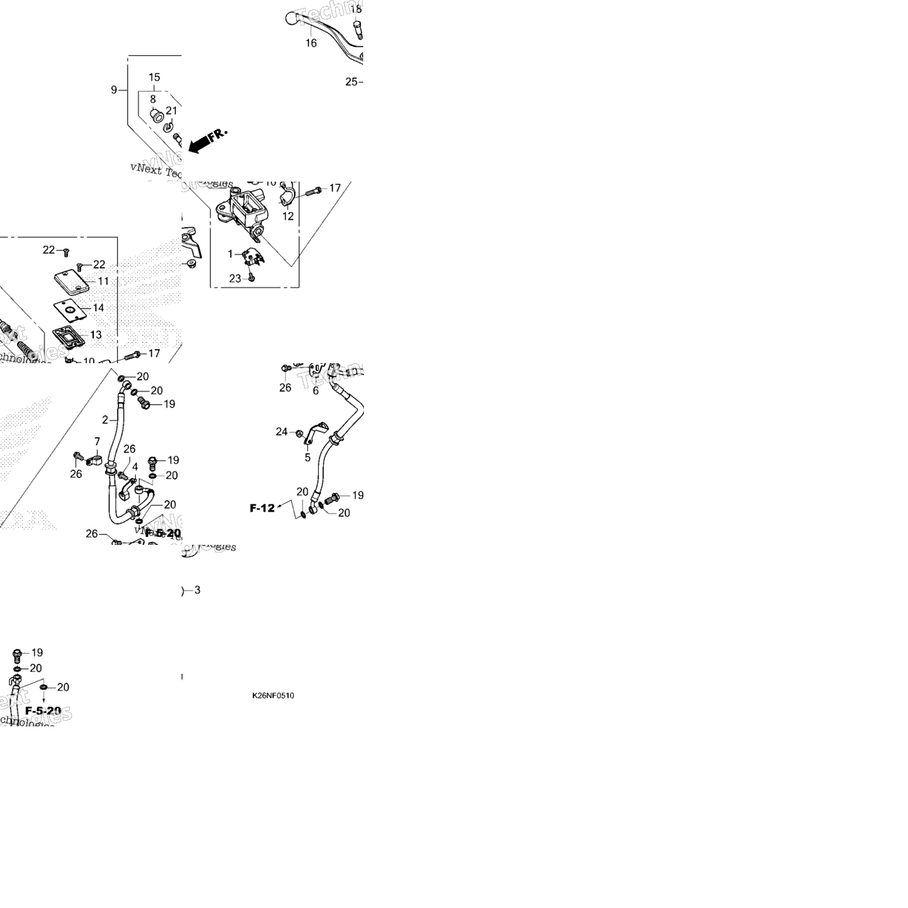 Front Brake Master Cylinder 2