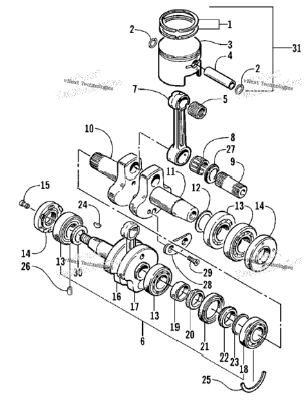 Piston And Crankshaft