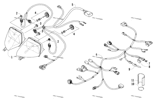 Headlight And Wiring Assemblies