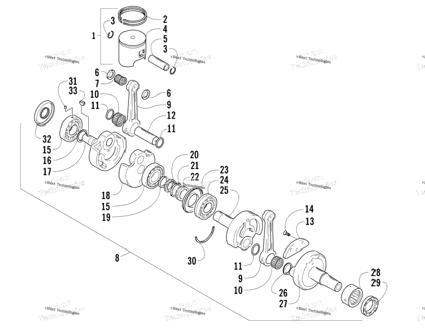 Piston And Crankshaft