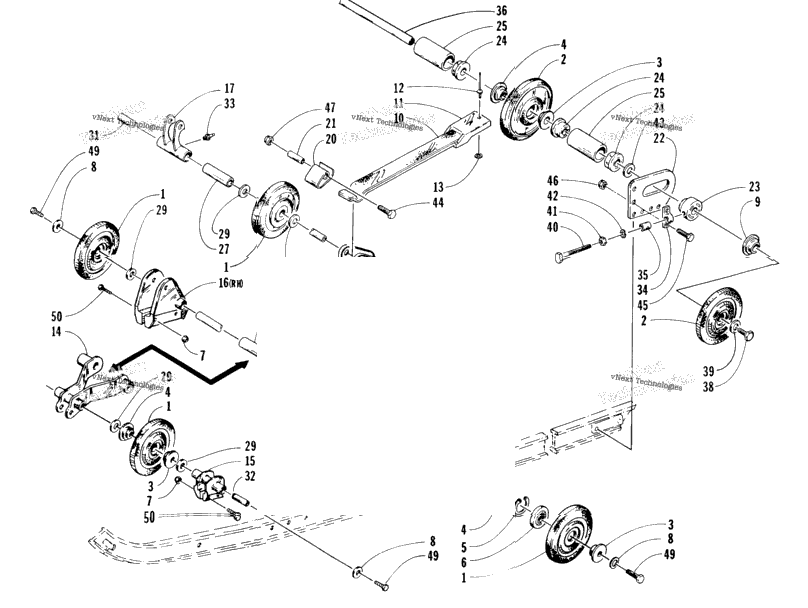 Rear Suspension Axle Assembly