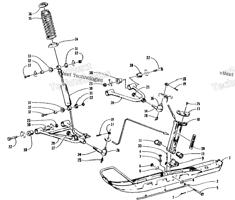 Ski And Front Suspension