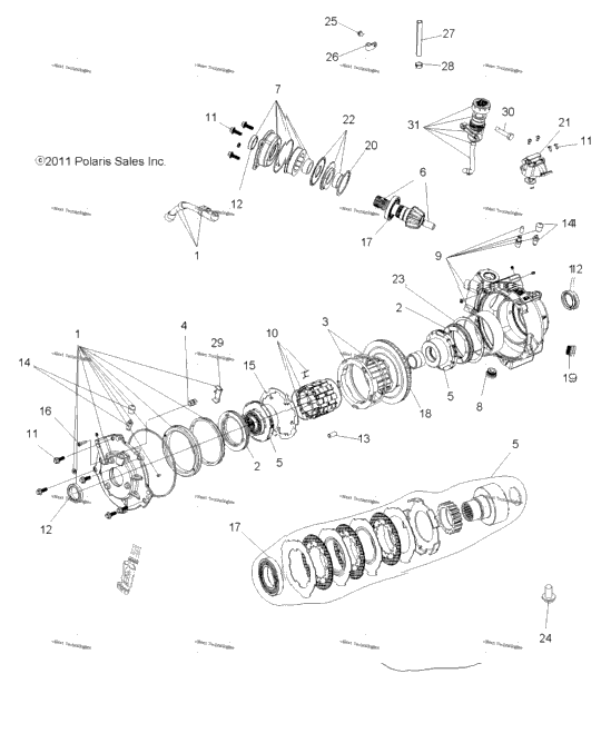 Drive Train, Front Gearcase & Mounting