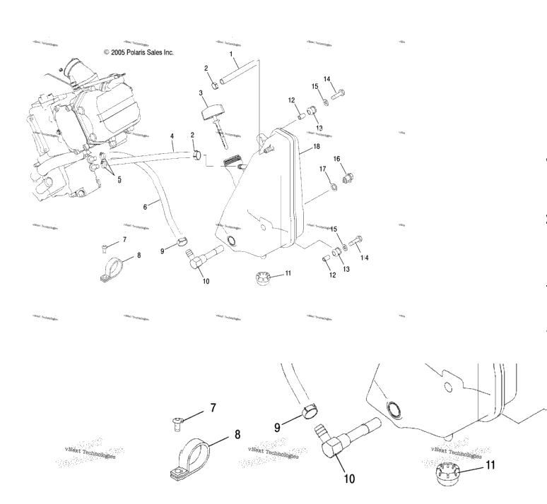 Engine, Oil System & Oil Tank