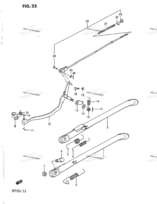 Stand - Rear Brake
