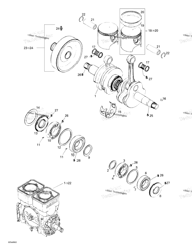 Crankshaft And Pistons