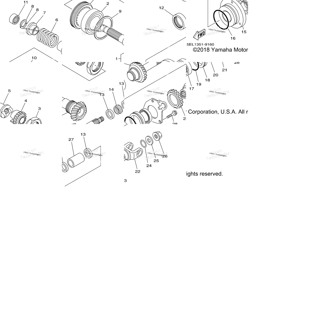 Middle Drive Gear
