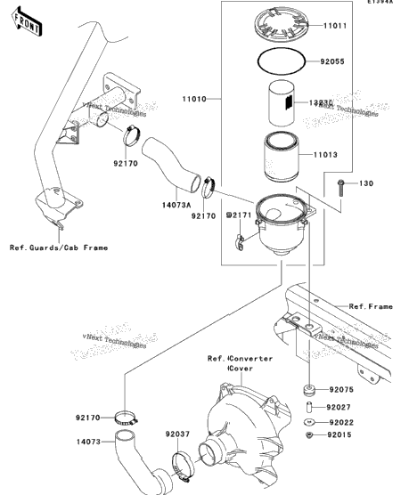 Air Cleaner-Belt Converter(Gbf&Sim;Gdf)