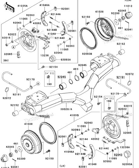 Rear Hubs/Brakes