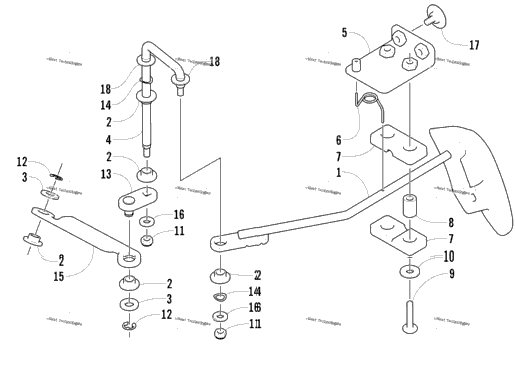 Front Drive Shift Linkage Assembly (300 4X4)