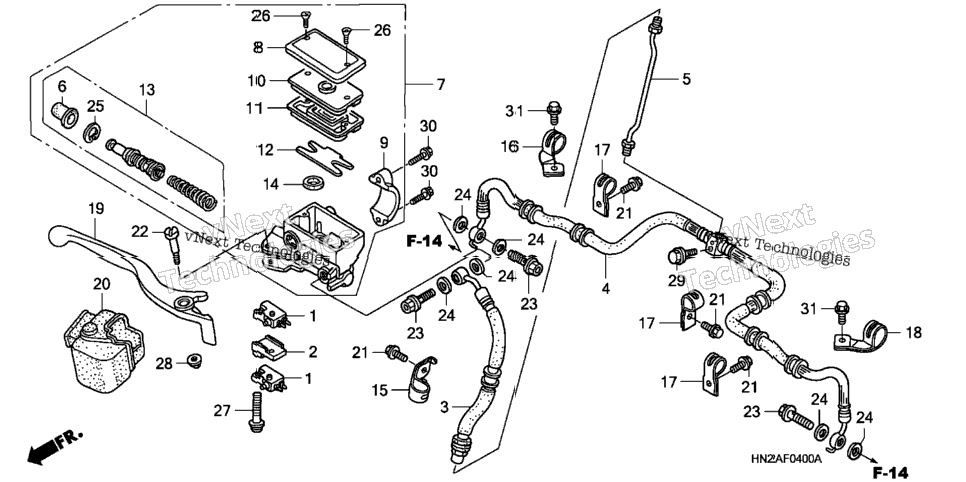 Front Brake Master Cylinder
