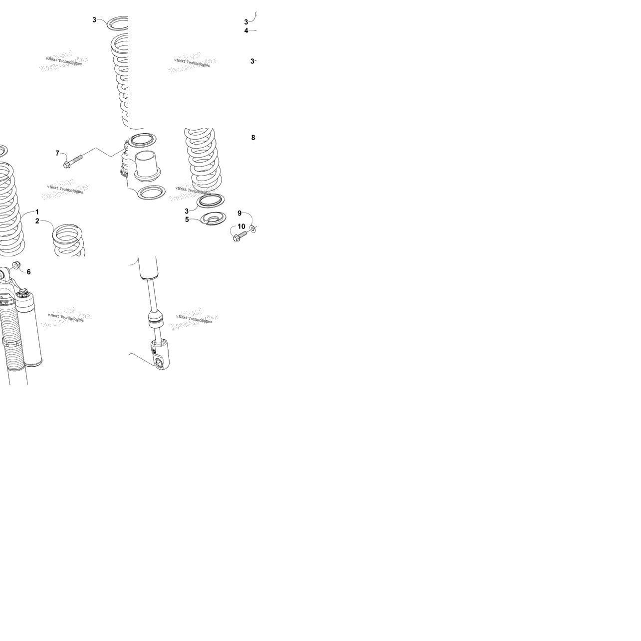 Rear Suspension Shock Assembly