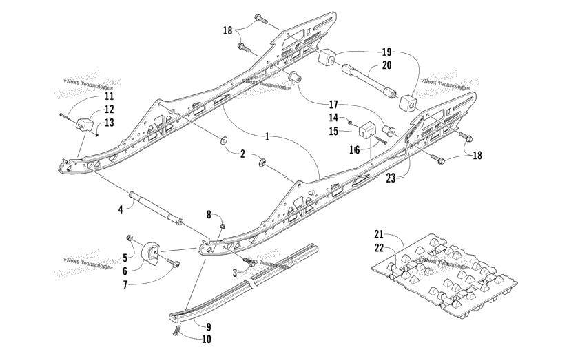 Slide Rail And Track Assembly