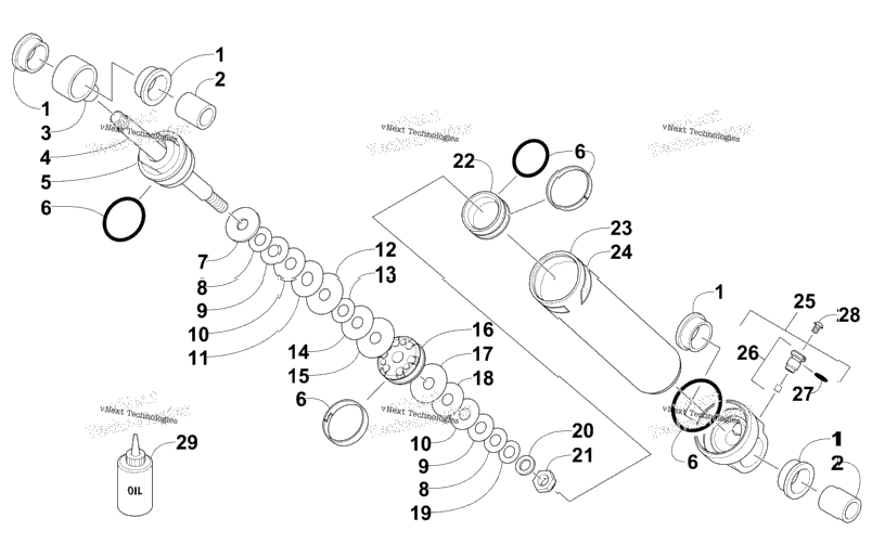 Rear Suspension Rear Arm Shock Absorber