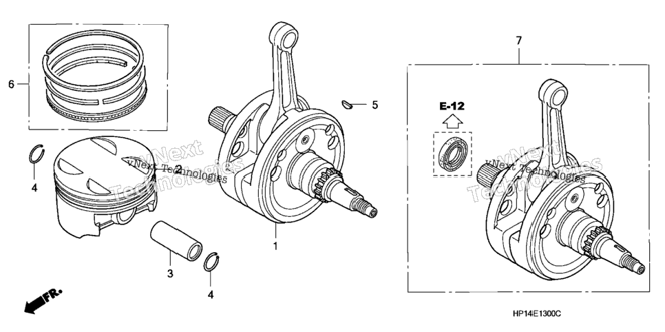 Crankshaft + Piston