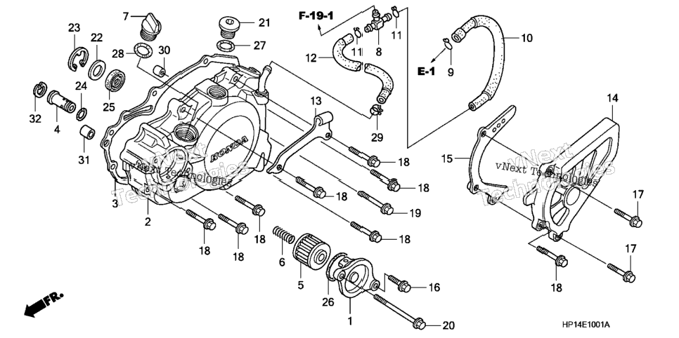Left Crankcase Cover ('06-)