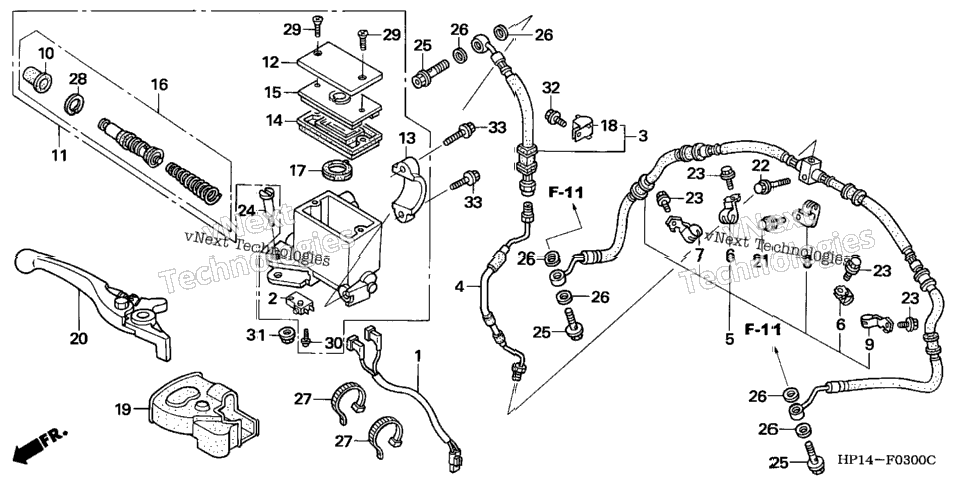Front Brake Master Cylinder