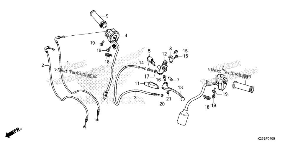 Handle Lever@Switch@Cable