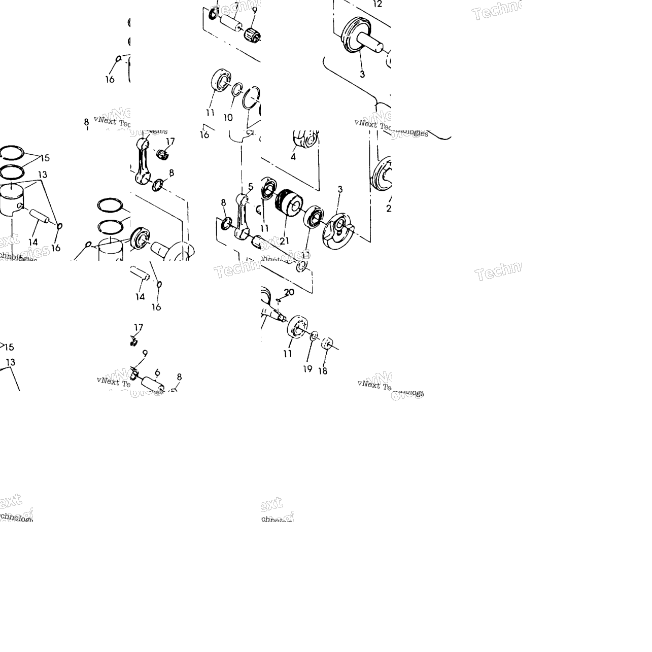 Piston & Crankshaft 500 Spx