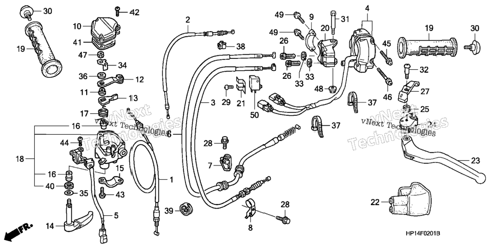 Handle Levers + Switches + Cables ('06-)