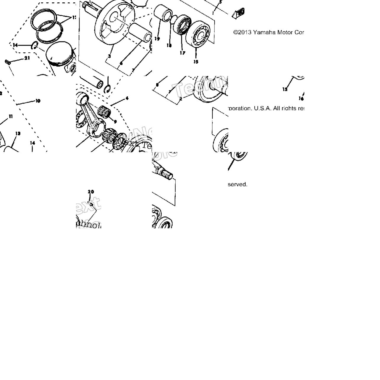 Crankshaft - Piston Mx100h - J - K