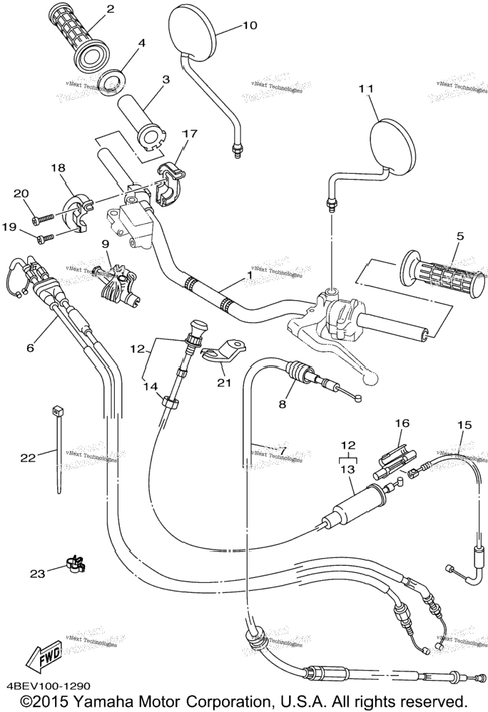 Steering Handle Cable
