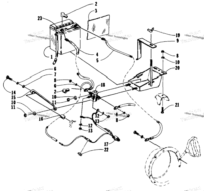 Battery, Solenoid, And Cables