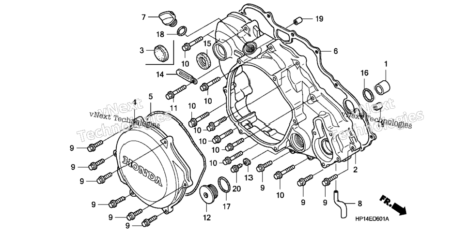 Right Crankcase Cover ('06-)