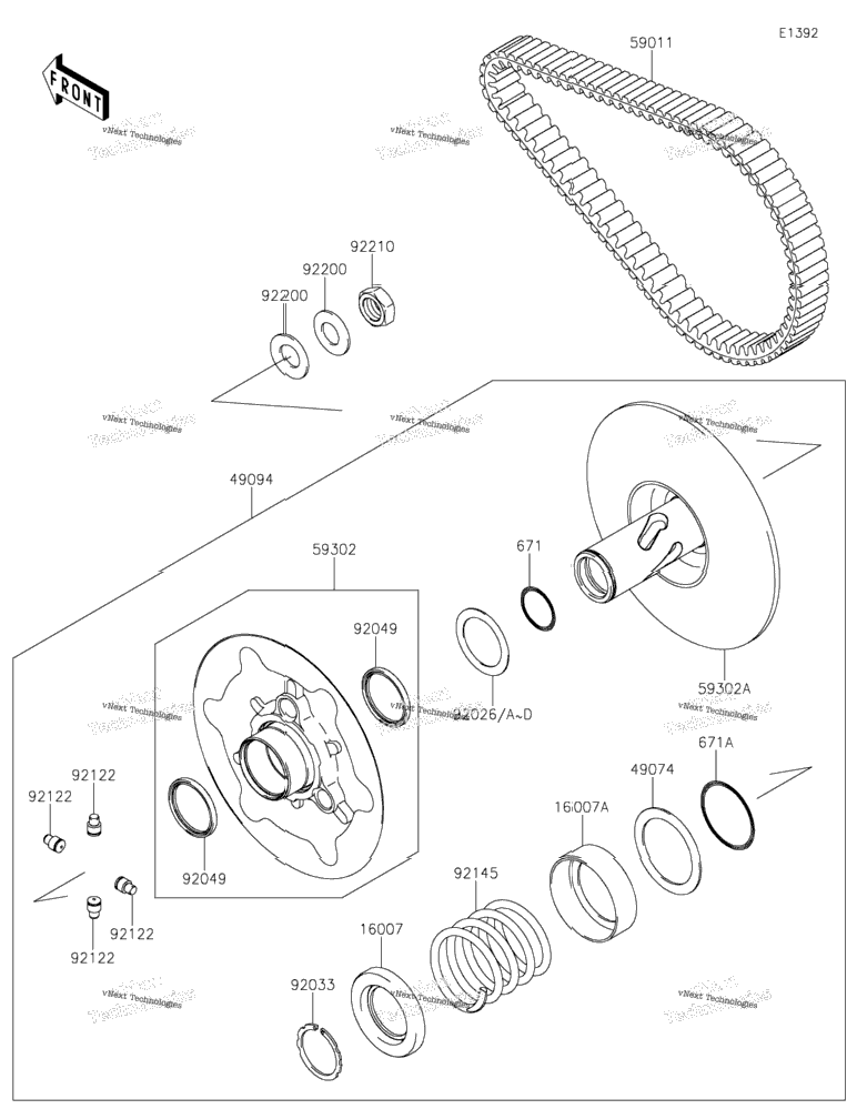 Driven Converter/Drive Belt