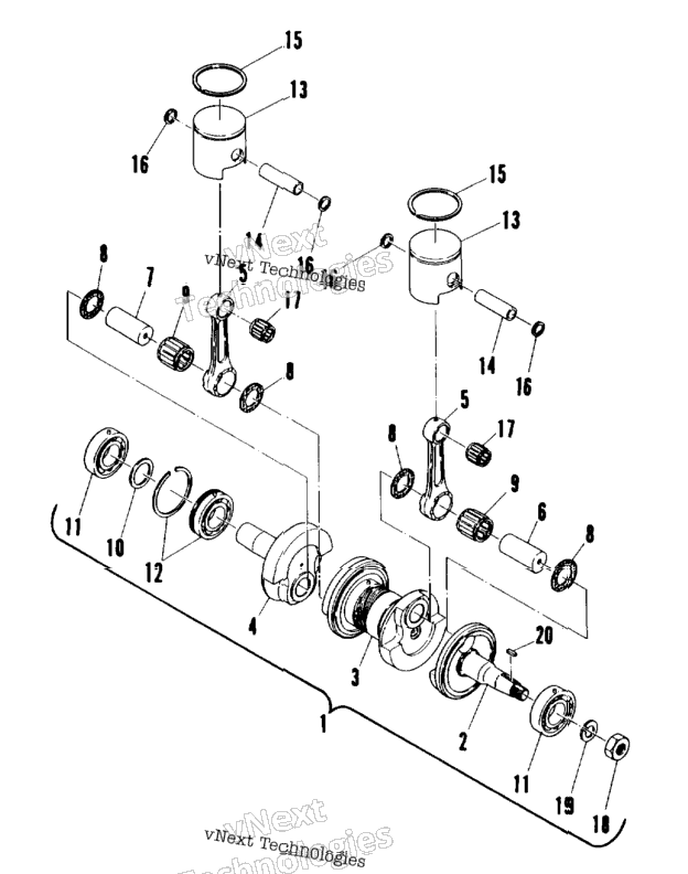 Piston & Crankshaft (4909500950034A)
