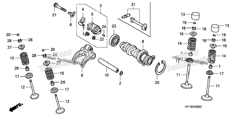 Camshaft + Valve